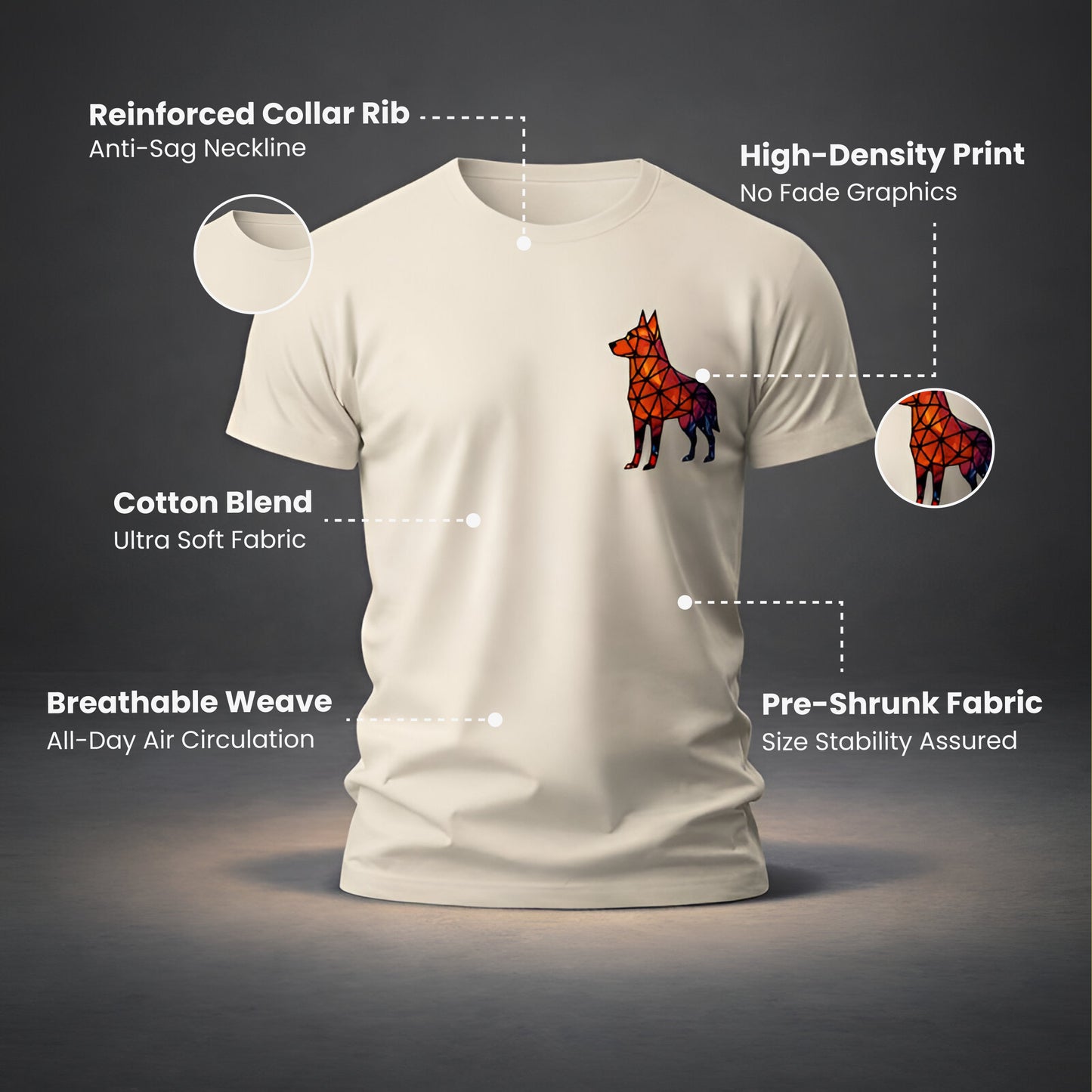 Polygon Pup Premium Tee