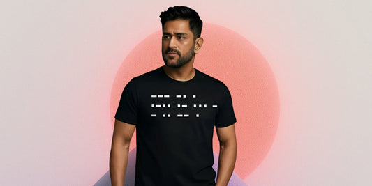 Morse Code in Fashion: How MS Dhoni Started the Hidden Message T-Shirt Trend