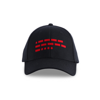 106 Morse Code Black-Red Cap