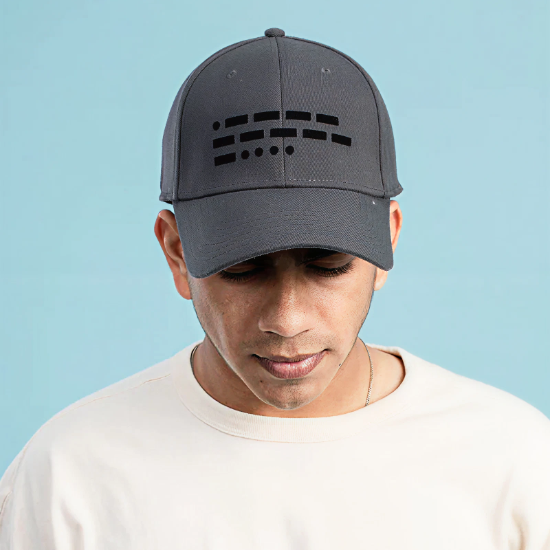 106-Morse-Code-Grey-Cap