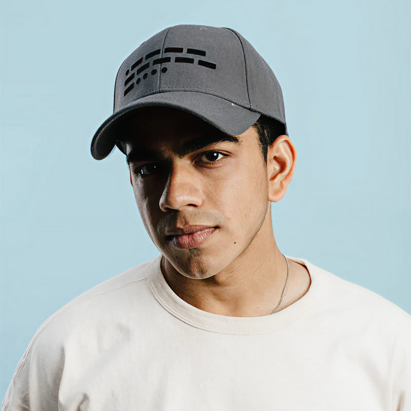 106-Morse-Code-Grey-Cap