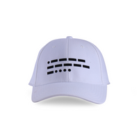 106 Morse Code-White Cap