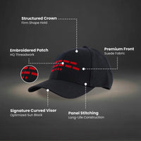 106 Morse Code Black-Red Cap