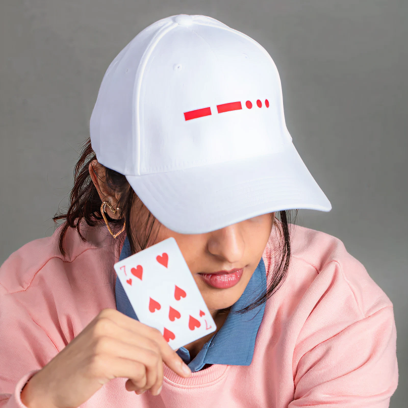 7 Morse Code-Red Cap