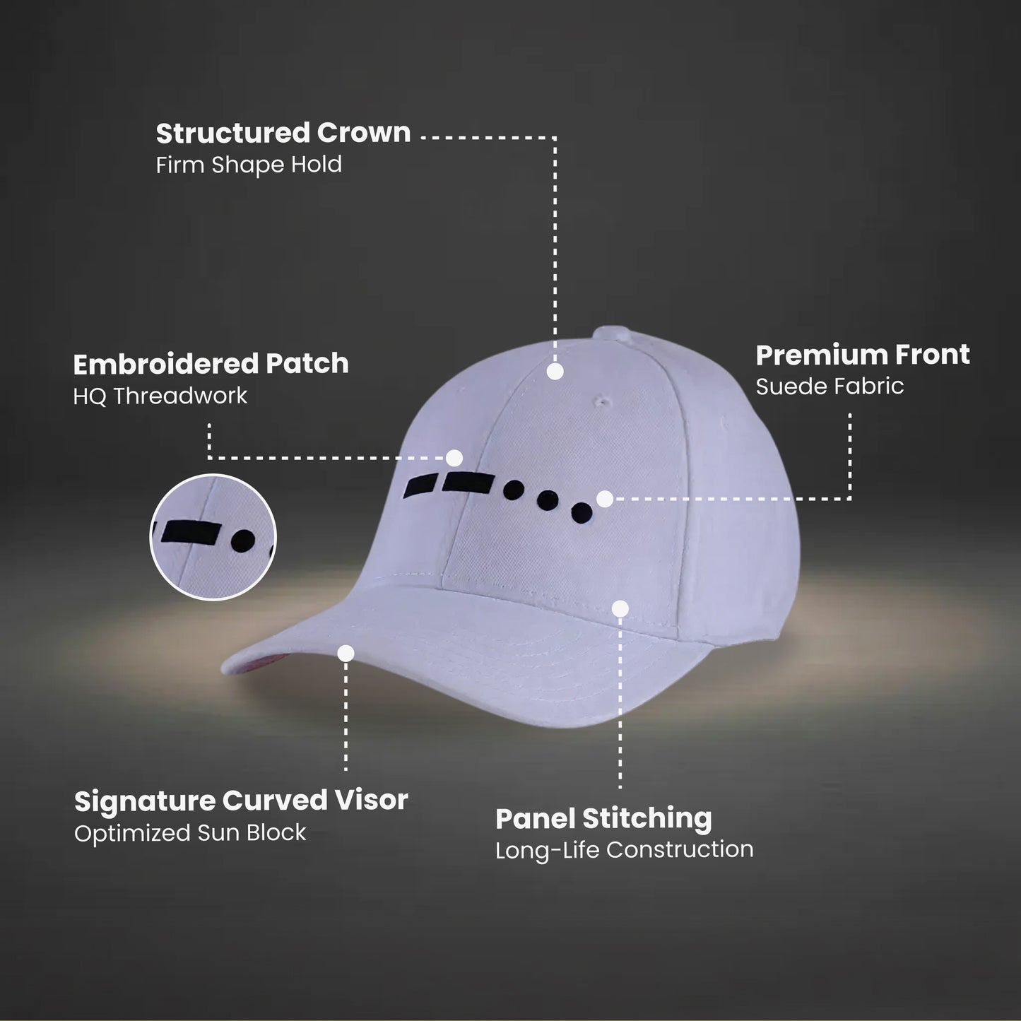 7 Morse Code-White Cap
