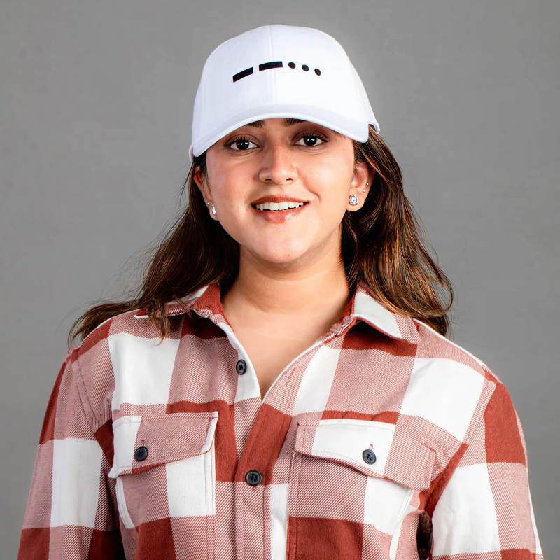 7 Morse Code-White Cap
