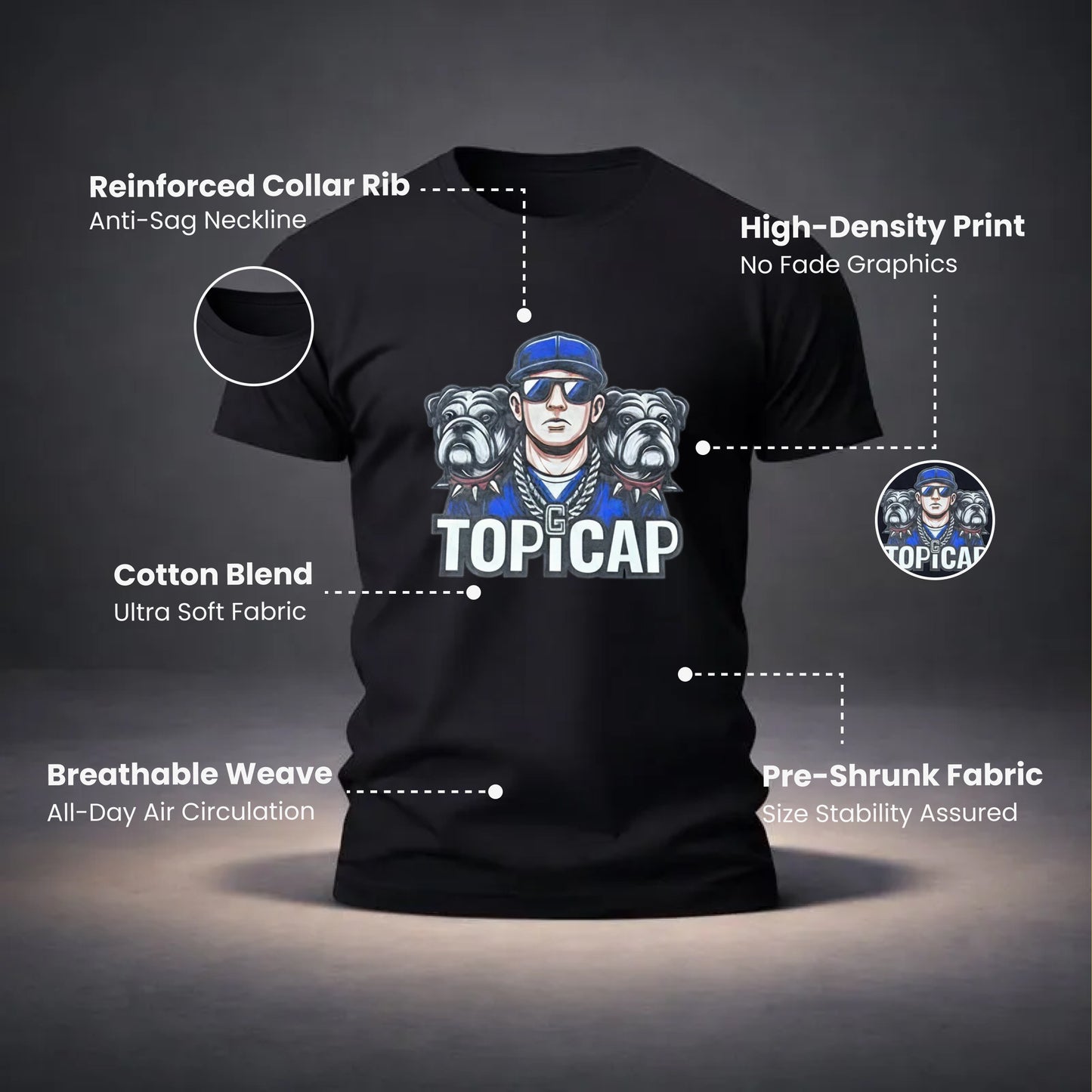 Cool Captain Bulldog Tee