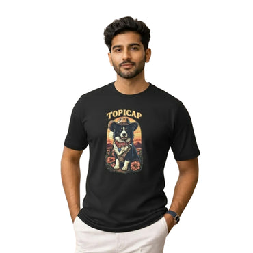 Cowboy Corgi Sunset Tee