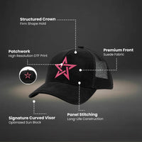 Eclipse Star Mesh Cap