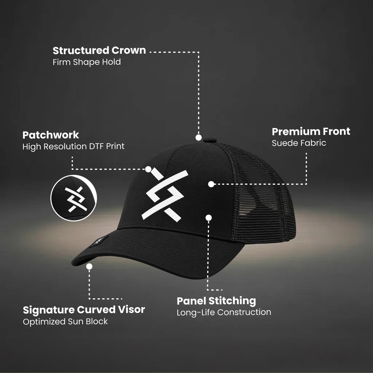 Monochrome Knot Trucker