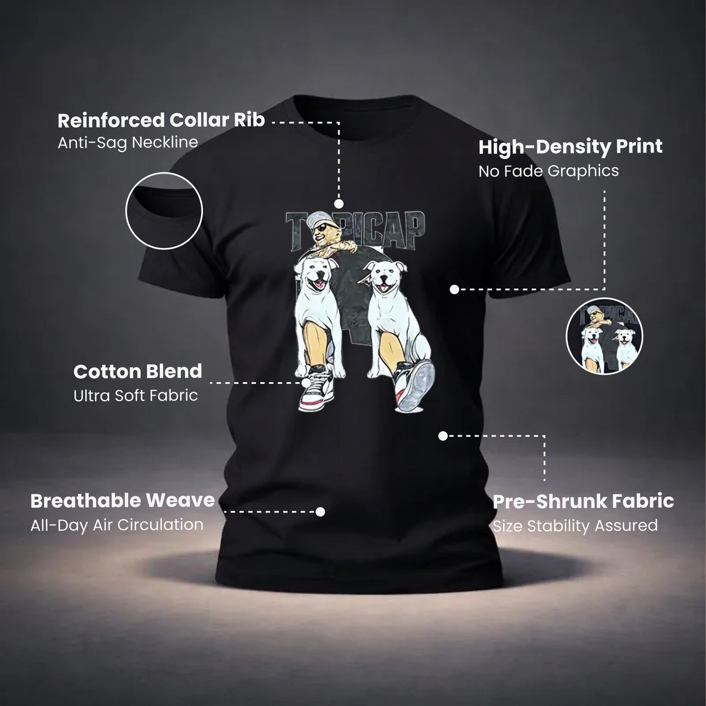 Twin Paws Skater Tee